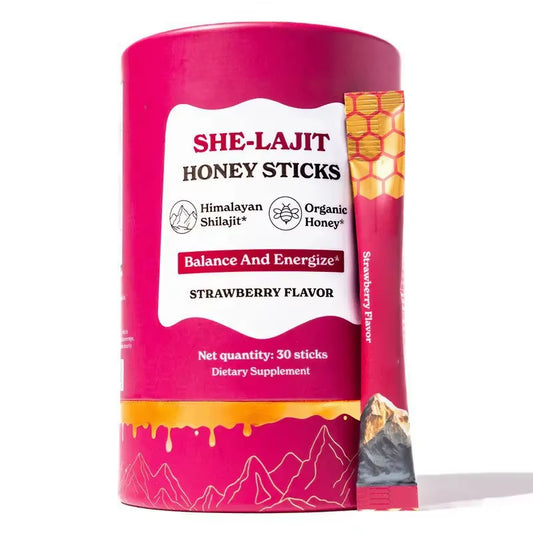 Hot Selling OEM Pure Himalayan Shilajit Energy Boost Sticks Organic Honey 30 Sticks Vitamin for Women Men Custom Label Design